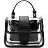 Bolsa Transparente Ins para Mujer 2026 Nueva Moda Cuatro Estaciones Bolsa de Gelatina Bolso de Mano de PVC para Mujer Bolso con Cadena Bolso Cruzado