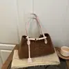 Bolsa Casual de Grande Capacidade com Estampa de Leopardo Nova Moda Outono e Inverno 2025 Bolsa de Axila Versátil Retrô Bolsa de Ombro de Mão