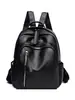 Mochila feminina de grande capacidade, couro macio, versátil para o uso diário e viagens, design simples e estiloso, uma escolha popular para vendas transfronteiriças