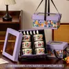 Práctico Set Pequeño de Vajilla para Regalo Tazón de Cerámica Cuchara Plato Logo Souvenir Regalo para el Festival del Bote del Dragón Ceremonia de Apertura para Entregar a Clientes