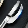 Raspador de Escamas de Pescado y Cuchillo para Vientre de Pescado de Acero Inoxidable, Raspador de Escamas de Pescado y Herramienta para Matar Pescado Dos en Uno Multipropósito