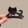 Lindo pasador de pelo de gato de dibujos animados para recogido en la parte trasera de la cabeza, pasador de pelo de alta gama, nuevo modelo 2026 Pinza de tiburón accesorio para el cabello