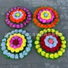 Atacado de Suprimentos Funerários e Sacrificiais, Coroas de Flores Pequenas para Qingming, Coroas de Flores Pequenas com Folhas Decorativas, Boas Coroas de Flores, Flores para Ofertas de Qingming