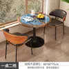 Mesa y sillas de comedor modernas minimalistas hechas a medida del fabricante original, un juego de mesa y sillas de comedor para casas pequeñas, adecuado para uso doméstico y como mesa y sillas de reunión