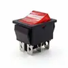 Interruptor de balancim KCD4 com luz, 4 pinos, 2 posições, 25*31mm interruptor de alimentação de balancim iluminado
