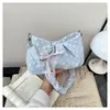 Bolsa Única com Textura para Mulheres, Bolsa Tote Pequena Plissada, Nova Bolsa Quadrada Pequena de Bolinhas Verão 2026, Bolsa Transversal Fashion