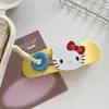 Planeta Menina! Grampo de Cabelo Botão Gato KT Cor Contrastante Grampo Bico de Pato Grande Grampo para Meio Preso Acessórios para Coçar Cabelo