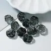 Cuentas Esmaltadas Degradadas con Agujeros, Accesorios de Camelia Coloridos Transparentes, Cadenas Coloridas de Teléfono Móvil de Rosa, Joyería de Cuentas