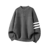 Suéter tricotado de três agulhas cardigan masculino casaco jaqueta outono e inverno solto preguiçoso novo estilo quente comércio exterior atacado transfronteiriço