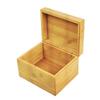 Caixa de Armazenamento Simples com Acabamento em Bambu Caixa de Madeira para Organização de Utensílios Domésticos Caixa de Armazenamento de Mesa Tipo Concha