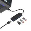 Hub USB 3.0 Uno a Cuatro Convertidor de Computadora Hub USB Caja Divisora de 4 Puertos Tipo-C de Múltiples Interfaces
