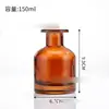 Frasco de Aromaterapia de Vidro 100ml Cilíndrico Quarto Sem Fogo Fragrância Frasco Vazio de Alto Valor Doméstico Difusor de Vidro Sem Fogo