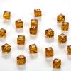 Cuentas cuadradas de cristal multifacético de 8 mm, cuentas de azúcar sueltas, accesorios de joyería DIY hechos a mano con agujeros
