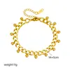 Moda europea y americana moda hip hop estilo neutro cadena simple bola de acero costura borla pulsera acero de titanio joyería pequeña