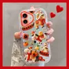 Pony Suerte Apto para iPhone 17 Pro Max Crema Espejo Funda de Teléfono Aceite 16 Nuevo 15 Dibujos Animados 14 Piezas