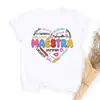 Camiseta Maestra Teacher Shirt Regreso a Clases Camiseta de Profesor de Español Camiseta de Agradecimiento para Maestros para Mujeres Regreso a Clases Maestra