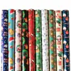 Papel de cobre superficie brillante papel de regalo papel de regalo sombrero de Navidad lindo linterna guirnalda papel de regalo
