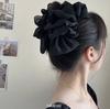 Nueva horquilla de nube plateada para mujer, de tela, elegante, retro, de doble cara, con burbujas, pinza para el cabello, pinza para el cabello con volumen y esponjoso, accesorios para el cabello
