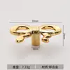 Maçaneta de Porta de Armário Minimalista Moderna em Liga Estilo Europeu Ouro K Maçaneta de Porta de Guarda-Roupa de Luxo Leve Francês Maçaneta Pequena de Gaveta de Armário