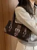 Bolso Retro Transfronterizo Debajo del Brazo para Mujer Diseño de Nicho Bolso de Viaje Nuevo Retro Sentido Diario Moda Bolso de Hombro Único Bolso para Mujer