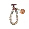 Colgante de Gato Kt de Madera Sintética de Moda Lanyard para Teléfono con Clip Llavero para Coche Accesorio Universal para Funda de Teléfono