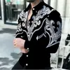 Camisa de manga larga para hombre estilo 'old money' europeo y americano 2026, camisa de hombre tipo dos piezas falsas, nuevo top cárdigan de jacquard