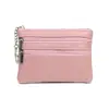 Porta-moedas Feminino Bolsa de Armazenamento para Cosméticos Padrão Lichia Zíper Bolsa de Chave Bolsa de Cartão Moeda Carteira Curta Pequena Feminina