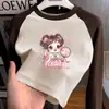 Blusa Térmica de Forro Polar con Bloques de Color y Mangas Largas para Niñas Ropa de Otoño para Niñas Camiseta Cuello Redondo Elegante Ropa Versátil de Otoño/Invierno