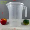 Taza medidora de PC de grado alimenticio de fábrica para tiendas de té de leche, Taza medidora de plástico con escala, Gran capacidad, Múltiples especificaciones, con tapa, Cilindro medidor comercial