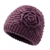 Gorro tejido para mujeres de mediana edad y mayores, otoño e invierno, estilo abuela, cálido y con forro de polar, adecuado para madres y personas mayores