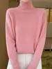 Suéter de Punto para Mujer Otoño Invierno Color Sólido Manga Raglán Cuello Alto Ajuste Relajado Modifica Hombros y Espalda Set Básico Versátil
