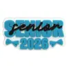 Frases da Temporada de Formatura de 2026 Patch de Borracha Macia em PVC Chapéu de Doutor Broche de Lembrança do Campus Acessórios DIY para Roupas