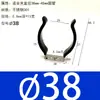 Abrazaderas elásticas de acero inoxidable aisladas recubiertas de goma para tuberías, clips para tuberías, abrazaderas en forma de U, abrazaderas para tubos de lámparas, clips de resorte para tuberías de agua y soportes.