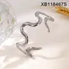 Pulsera de Acero de Titanio Estilo Ins Europeo y Americano Oro de 18K Nariz de Cerdo Doble D Diseño Abierto Joyería de Lujo Ligero de Moda Venta al por Mayor