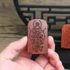 Strike de Rayo Madera de Azufaifo Zhenwu Emperador del Norte Fu Colgante Relieve Marca 46 Instrumento Taoísta Mango de Manipulación Fábrica de Artesanías de Madera