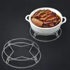 Estante para Ollas de Encimera de Acero Inoxidable Anti-quemaduras Aislante Térmico Base para Ollas Estante para Cocinar al Vapor Almacenamiento de Ollas Almacenamiento en Encimera Plato para Cocinar al Vapor Estante Aislante Térmico