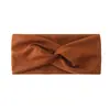 Diadema elástica cruzada de una sola capa europea y americana, unisex, adecuada para yoga y deportes, absorbente de sudor, elegante y versátil