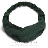 Banda elástica cruzada para el cabello de primavera y verano de Corea del Sur, banda de seda de gasa para el cabello para mujeres, accesorios para el cabello, tocados deportivos para lavarse la cara, venta al por mayor
