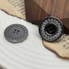 Botones de Zircón de Cuatro Agujeros Zircón Microincrustado Suéter de Mujer Abrigo Gabardina Abrigo Botones Cosidos a Mano Joyería DIY Chapada en Cobre