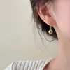 Pendientes Casuales Elegantes de Cuerda Dorada Anudada Diseño de Nicho Pendientes de Alta Gama Nueva Moda 2025 Pendientes Versátiles