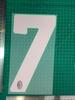 24-25AC Colección para dos pasajeros Vestido de adulto Estampado de letras con número de jersey Transferencia de calor de número Mapa Pelota