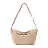 Bolsa Pequena Bolsa Feminina 2026 Nova Tendência de Moda Estilo Coreano Bolsa de Ombro Bolsa Transversal Cor Sólida Estudante Artística Bolsa Semicírculo