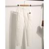 Pantalones para Madre de Mediana Edad Estilo Primavera y Verano para Mujer Pantalones Casuales Rectos Algodón Sarga Sueltos Moda Pantalones Harem Pequeños