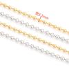 Cadena de cuentas de diamantes de acero inoxidable transfronteriza, cadena cónica de diamantes, joyería DIY, decoración de ropa, cadena suelta con borlas