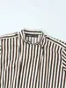Comércio Exterior Transfronteiriço Moda Feminina Outono e Inverno 2025 Estilo Europeu e Americano Fashionável Elegante Simples Versátil Estilo para o Trabalho Camisa Listrada