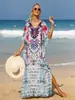 Venta Caliente Transfronteriza Europea y Americana Venta Caliente Cubre-traje de Playa de Algodón Vestido de Playa Bohemio Vestido Talla Plus 511