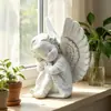 Decoración de ángel clásica transfronteriza, estilo nórdico atmosférico, tranquila y pacífica, regalo de vacaciones, inauguración de casa, boda, artesanía de resina