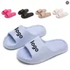 Qidashun Soporte LOGO Pequeño Personalizado Pantuflas Verano para Hombre y Mujer Espuma Hogar Pareja Pantuflas DIY