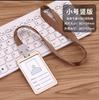 Aleación de Aluminio Insignia de Trabajo Tarjetero Transparente Porta Identificación Lanyard Insignia Metálica Insignia de Fábrica Etiqueta Insignia Tarjeta Tarjeta de Identificación
