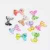 Alta transparente arco de duas cores transparente frisado celular cadeia chaveiro tridimensional material decorativo DIY acessórios de jóias